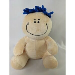 Mop Toppers Plush Baby Doll Blue Yarn Hair 7 Inch Prime Line Stuffed Animal Toy